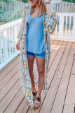 Floral Print Loose Summer Kimono
