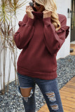 Plain Turtleneck Ruffle Long Sleeve Knitting Sweater