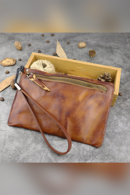 Wrinkled Leather Phone Bag Card Holder Unishe Wholesale MOQ 3pcs