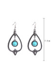 Alloy and Turquoise Stones Boho Earrings MOQ 5pcs