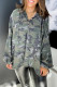 Long Sleeve Camo Print Oversize Hoodie
