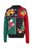 Color Block Xmas Knit Pullover Sweaters