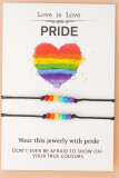 Rainbow Beads Couple Knit Bracelet MOQ 5pcs