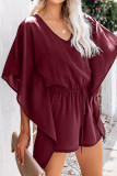 Wine Born To Fly Kimono Romper