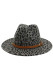 Gray Leopard Jazz Hat MOQ 3pcs