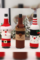 Christmas Cartoon Knitting Wine Bottle Wrap MOQ 3PCS