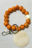 Football Basketball Wool Beading Design Key Ring Pendant MOQ 3pcs