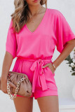 Blank Short Sleeve Short Jumpsuit Unishe Wholesale