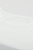 Leopard Splicing Stripes Top