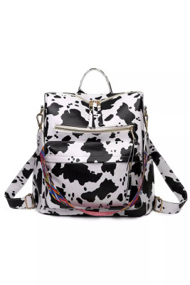 Cow Print Large Capacity Backpack MOQ 3PCS