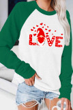 Valentine's Day Gnome Print Long Sleeves Top Women Unishe Wholesale