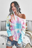 Rainbow Tie Dye Pullover Long Sleeve Top