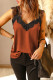 Orange One More Night Lace Cami Tank