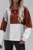 Colorblock Knitting Pullover Sweater