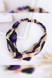 Leopard Twist Knot Headband Elastic Wrap MOQ 5PCs