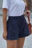 Dusty Blue Strive Pocketed Tencel Shorts