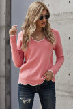 Wavy V-neck Sweater