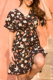 Printing Patckwork Midi Dress Unishe Wholesale