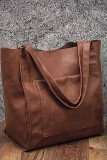 Large Capacity Solid Color Tote Bag Unishe Wholesale MOQ 3PCS