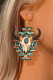 Aztec Western Bull Shape Earrings MOQ 5pcs
