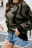 Zebra Striped Knit Sweaters