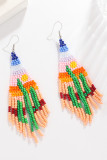Tassle Bead Bohemia Style Earrings MOQ 5PCs