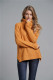 Mustard Turtle Neck Pullover Sweaters