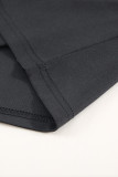 Black Mesh Stitching Colorblock Sleeveless Dress