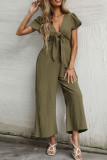 Bow Knot Wide Leg Long Pants Jumpsuit Unishe Wholesale