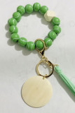 Football Basketball Wool Beading Design Key Ring Pendant MOQ 3pcs