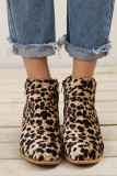 Side Zipper Short Heel Ankle Boots