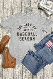 Baseball Season Print Graphic Tee