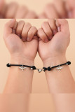 Little Dinasaur Magnet Heart Couple Bracelets MOQ 5pcs