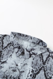 Snake Print Short Sleeve Shirt