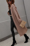 Plain Open Long Length Sweater Cardigans