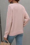 Hollow Out Sleeve Tassle Knit Sweater