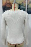 Plain V Neck Knitting Pullover Sweater