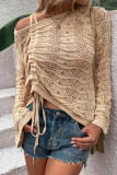 Plain Hollow Out Sweater Unishe Wholesale