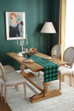 Plaid Soft Yarn-dyed Polyester Cotton Table Runners Unishe Wholesale