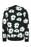 Flower Knitting Pullover Sweater
