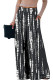 Casual Printed Pocket Wide Leg Pants