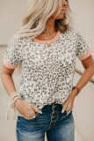 Pink Trim Leopard Tee
