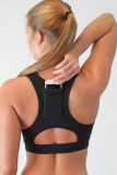 Black Back Pocket Sport Bra
