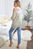 Apricot Turtleneck Cold Shoulder