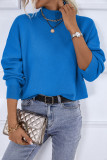 Turtleneck Plain Knitting Sweater