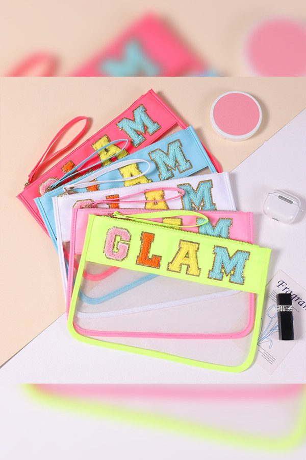 PVC Transparent Waterproof Cosmetic Bag MOQ 3PCS