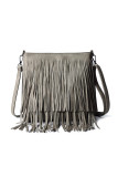 PU Leather Crossbody Messenger Tassel Bag MOQ 3pcs