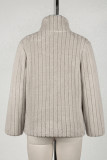 Zip Collar Fleece Pullover Sweatshirt with Pockets