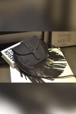 Suede Leather Tassel Saddle Bag MOQ 3pcs