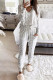 Leopard Print Long Sleeve Top & Drawstring Joggers Loungewear